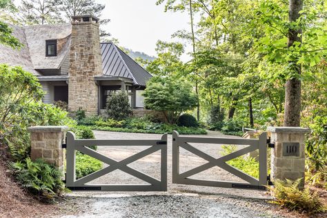 MATHERS — J Ryan Duffey Architect Lake House Porch, Farm Gates Entrance, Driveway Entrance Landscaping, Farm Entrance, House Porch, Driveway Entrance, Farm Gate, Entrance Gates Design, Driveway Landscaping