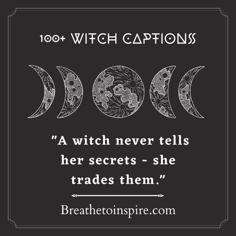 Witch captions for instagram Crystal Ball Quotes, Gothic Captions For Instagram, Spooky Quotes For Instagram, Short Witchy Quotes, Witchy Instagram Captions, Witch Quotes Inspiration, Witchy Sayings Quotes, Witch Instagram Captions, Witchy Captions For Instagram