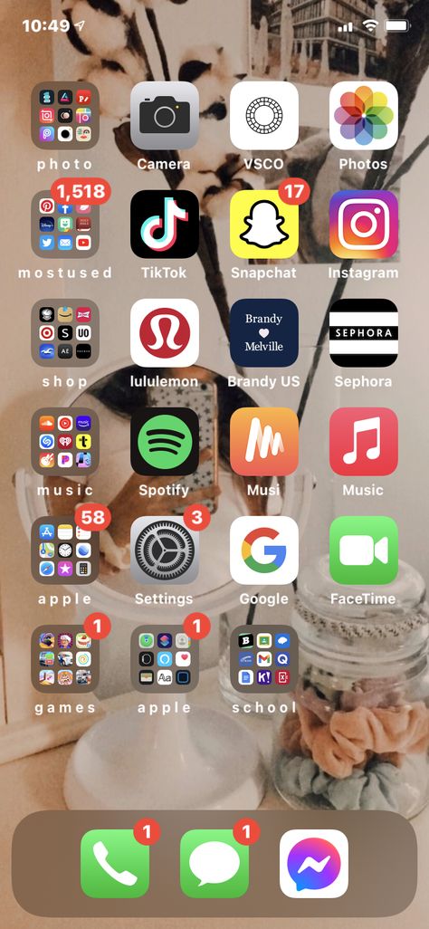 Snapchat Homescreen, Vsco Homescreen, Iphone Launcher, Snapchat Nicknames, Homescreen Design, App Organization, Homescreen Organization, Apple School, Phone Setup