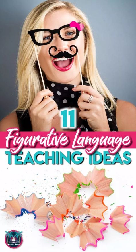 11 Ideas for Teaching Figurative Language Meaningfully | Reading and Writing Haven Teaching Figurative Language High School, Figurative Speech, Figurative Language Activities, School Poetry, Freshman English, Figurative Language Activity, Teaching Figurative Language, Lesson Plan Ideas, Conference Ideas