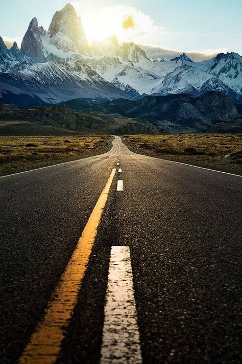 Walk this road to the greatness beyond (El Chalten, Patagonia, Argentina) Beautiful Roads, Hdr Photography, Bolivia, 그림 그리기, Beautiful World, Ecuador, Wonders Of The World, The Great Outdoors, Thor