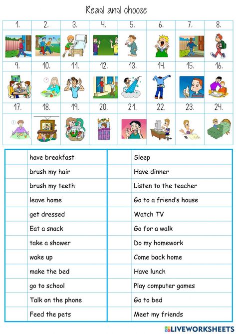 Preschool Daily Routine, Daily Routine Flashcards, School Daily Routine, Daily Routine For Kids, Flashcards Free Printable, Daily Routine Worksheet, Flashcards For Kindergarten, English Vocabulary List, Daily Routine Activities