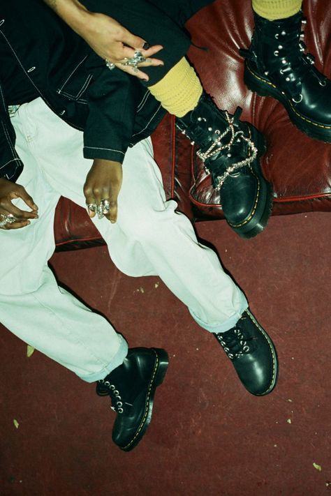 Dr. Martens and The Great Frog Collaboration Boots | HYPEBEAST Dr Martens Aesthetic, Uk Aesthetic, The Great Frog, Shoes Editorial, Skater Look, Punk Inspiration, Epic Photos, Statement Shoe, Heritage Month