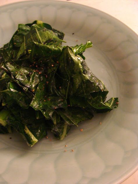 Something Ivory: Roasted Collard Greens Health Cooking, Ideal Protein, Collard Greens, Roasted Veggies, Eat Healthy, Thrift Stores, Veggie Recipes, Vegetable Recipes, Fall Recipes