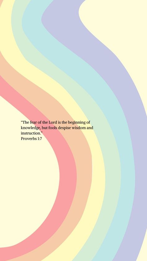 Aesthetic Wallpaper God, Rainbow Phone Wallpaper, God Rainbow, Christian Rainbow, Jesus Quotes Wallpaper, Pastel Aesthetic Wallpaper, Encouraging Prayers, Bible Verses About Life, Rainbow Bible