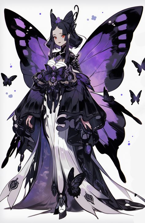 Butterfly Oc Art, Valkyrie Character Design, Fairy Oc Character Design, Butterfly Girl Art, Butterfly Character Design, Butterfly Reference, Butterfly Oc, Butterfly Concept, Butterfly Character