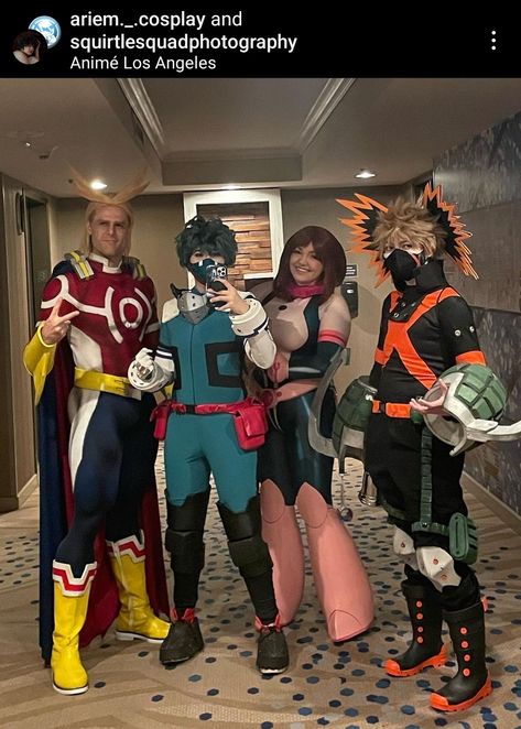 My Hero Academia Halloween Costumes, Mha Halloween Costumes, Halloween Costume Ideas Anime, Group Cosplay Ideas, My Hero Cosplay, Group Cosplay, My Hero Academia Costume, Trio Halloween Costumes, Flip Book Animation