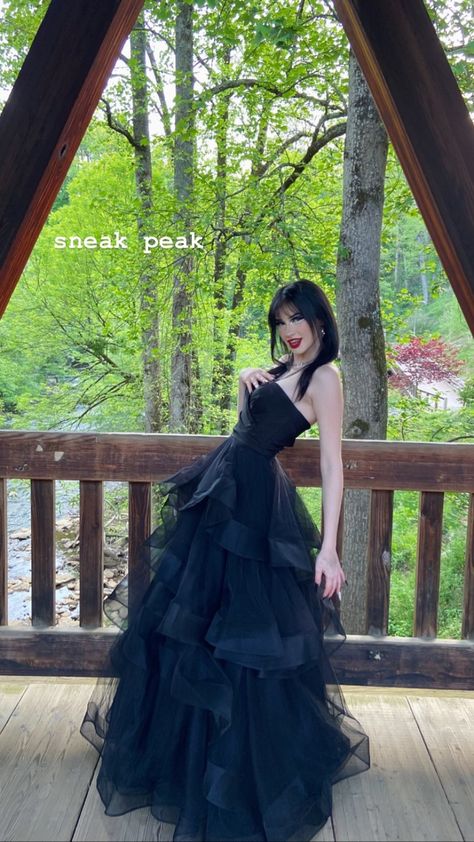 Grad Dresses Ball Gowns, Emo Prom Dresses Gothic Fashion, Acubi Prom Dresses, Gothic Black Prom Dress, Rockstar Prom Dresses, Emo Graduation Outfit, Goth Dress Prom, Edgy Prom Dress, Alt Prom Dresses