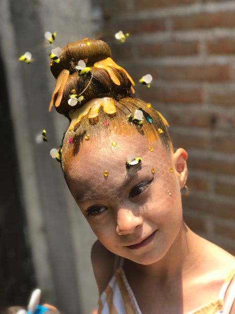 Whacky Hair Day, Easter Hairstyles For Kids, Wacky Hair Days, Going Out Hairstyles, Wacky Hair, Crazy Hair Day At School, Easter Hair Bow, Honey Hair, Black Kids Hairstyles