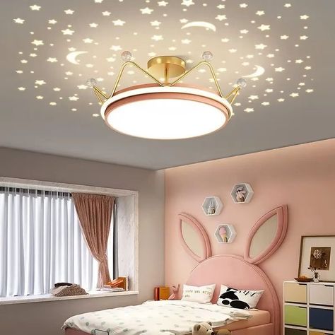 Crown Led Dimmable Ceiling Chandelier Star and Moon Lamp Pendant Children Boys Girls Bedroom Study Ceiling Lamp Room Decoration - AliExpress 39 aliexpress.com Moon Ceiling, Kids Room Chandelier, Boy Girl Bedroom, Hall And Living Room, Nursery Lighting, Peaceful Environment, Surface Tension, Moon Lamp, Lamp Pendant