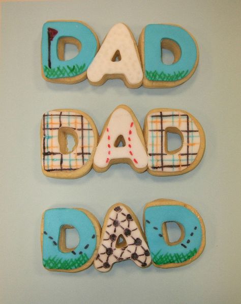 Fathers Day Cookies, Fathers Day Cookies, Mothers Cookies, Cookies Decoradas, Soccer Theme, Fathers Day Cake, Man Cookies, Gingerbread Man Cookies, Fondant Cookies, Creative Cookies