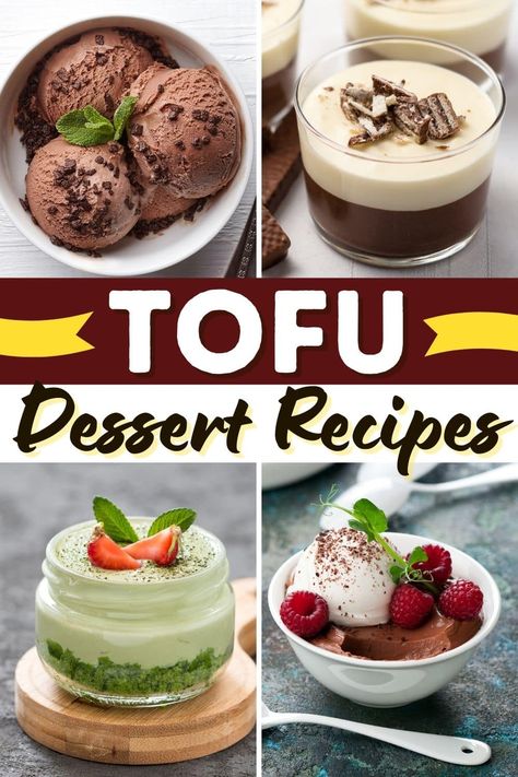 Vegan Tofu Pudding, Sweet Tofu Dessert, Tofu Mousse Recipes, Vegan Tofu Dessert, Tofu Dessert Recipes Vegan, Soft Tofu Dessert Recipes, Tofu Desserts Healthy, Dessert Tofu Recipes, Chocolate Tofu Mousse