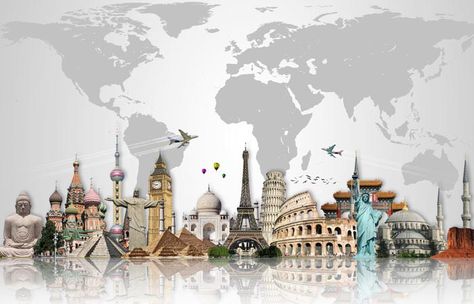 3 Financial Lessons I Learned as an Expat Travel Landscape Wallpaper, Tourism Design, Buildings Art, Zestaw Ikon, Images D'art, Famous Monuments, World Wallpaper, Plane Travel, Wallpaper Walls Decor