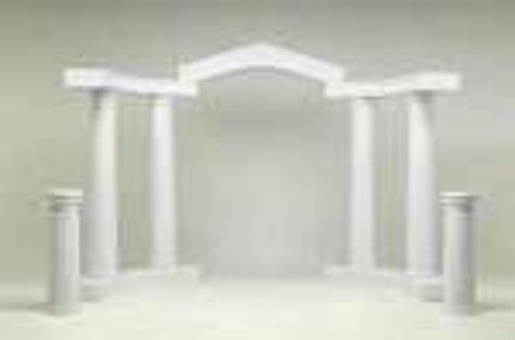 Plastic colonnade set with tuscan columns Concrete Wedding, 4 Pillars, Decoration Evenementielle, Wedding Entrance Decor, Gazebo Wedding, Concrete Diy Projects, Wedding Backdrop Design, Under The Tuscan Sun, Wedding Backdrop Decorations