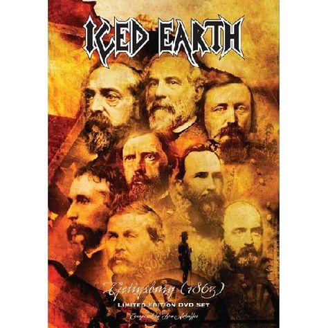 Iced Earth, Gettysburg (1863) DVD Iced Earth, Heavy Metal Music, Band Merchandise, Music Band, Metal Music, Music Industry, Lps, Music Bands, Album Covers