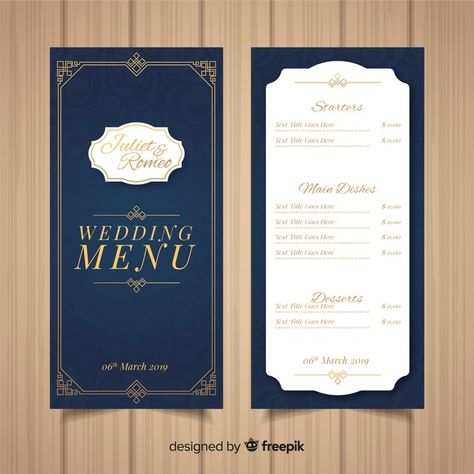 Menu Sans Gluten, Wedding Menus Design, Wedding Food Menu, Cafe Menu Design, Menu Card Design, Printable Wedding Menu, Printable Menu, Wedding Menu Template, Free Frames