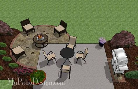 Circle Patio, Diy Patio Ideas, Patio Addition, Pergola Roof, Terrasse Design, Backyard Layout, Cement Patio, Patio Layout, Patio Slabs