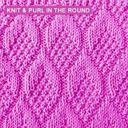 Knit - Purl stitches: knitting-in-the-round Knit Stitch Patterns Free, Knitting In The Round, Knitting Board, Knit Purl Stitches, Knitted Patterns, Knitting Diy, Knit Purl, Knitting Tips, Loom Knitting Patterns