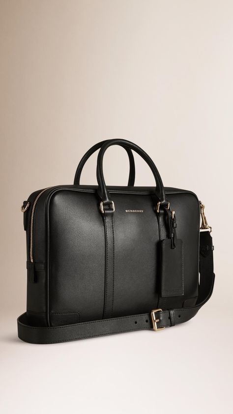 Leather Crossbody Briefcase Black | Burberry Mens Leather Laptop Bag, Men Briefcase, Leather Messenger Bag Men, Laptop Bag Men, Mens Bags Fashion, Leather Briefcase Men, Leather Laptop Bag, Briefcase For Men, Mens Leather Bag