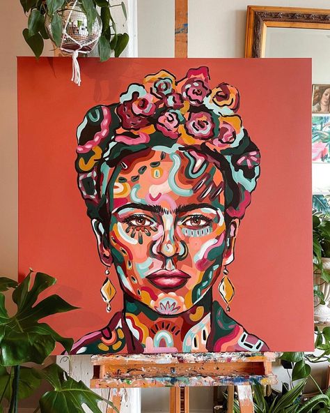 Frida Khalo Paintings Portraits, Frida Paintings Canvases, Frida Kahlo Acrylic Paintings, Frida Kahlo Paintings Artworks, Frida Kahlo Prints, فريدا كاهلو, Friday Kahlo, Frida Kahlo Painting, Frida Paintings