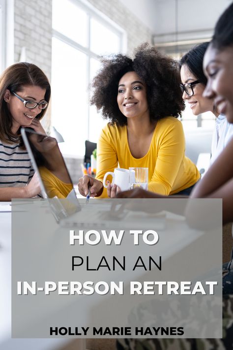 I am sharing my top tips for how to plan for and host a successful in-person business retreat. At Home Retreat Schedule, Personal Retreat Schedule, How To Host A Wellness Retreat, Planning A Retreat, Retreat Schedule, Sundance Utah, Travel Consultant, Corporate Career, Holly Marie