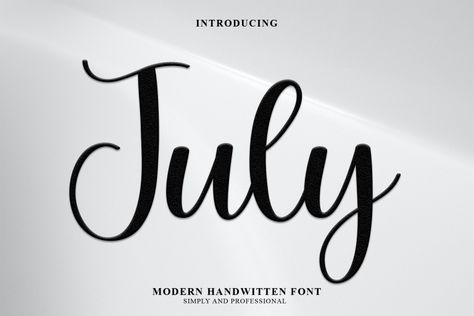 Download July font for iOS, Android, macOS, or Windows for free, or you can buy the full version with a commercial license here. July is a unique, round lettered handwritten font that was carefully crafted to produce the desired results. This font can be used to write titles, invitations, letters, and many other types of […] The post July Font appeared first on FreeFontDL. July Lettering, Typography Typeface, Typeface Logo, Ttf Fonts, Kid Fonts, Fonts Typography, Font Generator, Font Download, Font Types