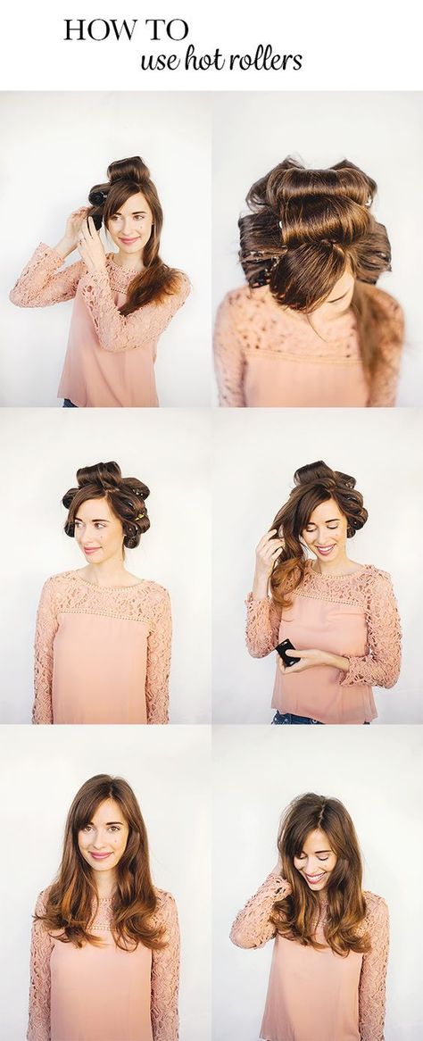 how to use hot rollers hair tutorial M Loves M @marmar Rollers Hair Tutorial, Hot Rollers For Long Hair, Rollers For Long Hair, Using Hot Rollers, Hot Curlers, Rollers Hair, Hot Rollers Hair, Hot Rollers, Fashion Hairstyles