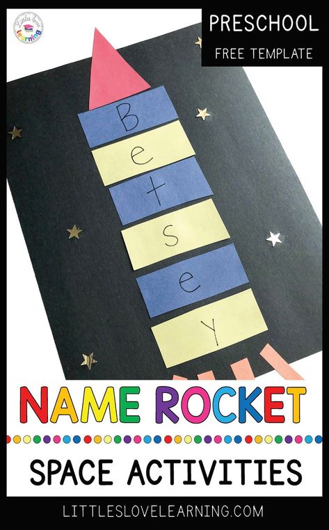 Space Activities for Preschool, Pre-k, and Kindergarten. This post includes 20+ of the best space-themed activities and centers for your early childhood classroom or homeschool. Ideas include literacy, math, fine motor, gross motor, sensory bins, sensory bag, art, and STEM. Your little astronauts will LOVE this unit if they love learning about space. Add these to your lesson plans and have fun learning about space! #preschool #prek #kindergarten Space Themed Letter Activities, Space Themed Occupational Therapy Activities, Astronaut Lesson Plans For Preschool, Preschool Activities Space, Space Transportation Preschool, Outer Space Literacy Activities, All About Space For Preschool, Space Themed Preschool Classroom, Astronaut Art Preschool