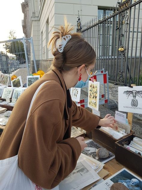 Berlin Market, Blonde Winter, Antique Letters, Coat Aesthetic, Berlin Winter, Berlin Aesthetic, Berlin Photos, Europe Aesthetic, The Book Club