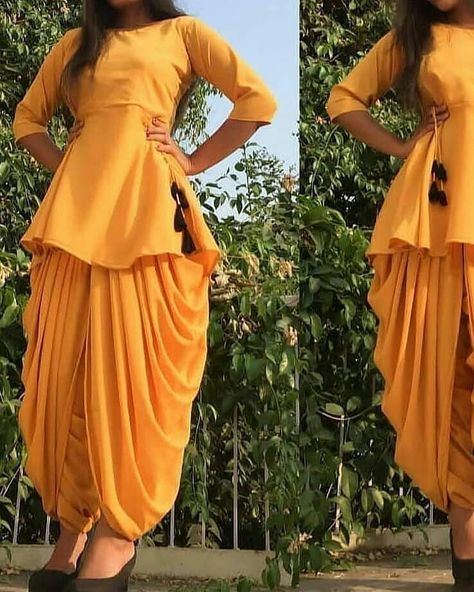 Patiyala Suits Designer, How To Wear Dhoti, Dhoti Salwar, Suits For Women Indian, Basic Dress Pattern, Patiyala Dress, Bridal Suits, Stylish Kurtis Design, Easy Dress Sewing Patterns