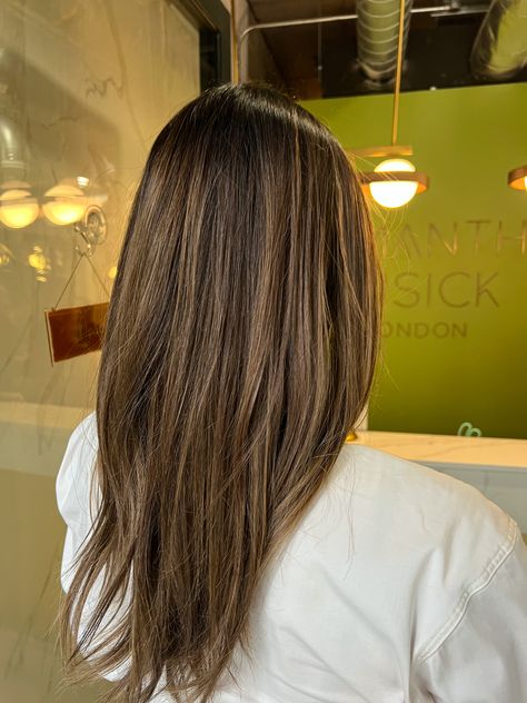 Let us introduce you to Candlelit brunette 🔥 If you're a brondie looking to tone down your hair for Spring, this is the colour to go with. Our founder and master stylist @samantha.cusick created this beautiful warm brunette tone for @toks_amy, who came to our Fitzrovia salon to renew her appearance. The candlelight brunette dimensions are ideal for those who want long-lasting hair colour that looks great in any lighting. Is anyone else excited about this new hair colour trend? Candlelight Brunette, Candlelit Brunette, Brunette Hair Colour, Hair For Spring, New Hair Color Trends, Warm Brunette, Colour Trend, Light Hair Color, New Hair Colors