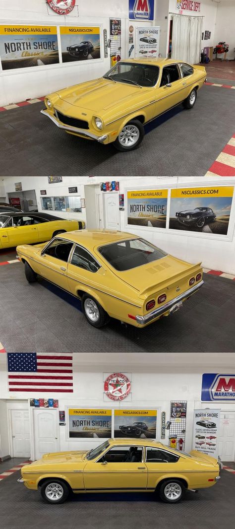 1973 Chevrolet Vega – Cosworth Conversion – Super Clean – 5 Speed Manual Chevy Vega, Chevrolet Vega, Yellow Cars, 70s Cars, Old Muscle Cars, Chevy Cars, Car Chevrolet, Yellow Car, Custom Muscle Cars