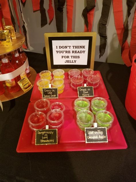 Single Taken Cups Party, Bad Santa Party Ideas, Slumber Party Decorations Adult, Slumber Party Themes For Adults, Couple Party Ideas, Bad And Boozy Party Theme, Breakup Party Ideas, Hotel Party Ideas For Adults, Adult Slumber Party Decorations