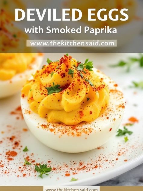 The Kitchens Aid Recipe - Irresistible Deviled Eggs with a Smoky Twist Bbq Deviled Eggs, Creamy Deviled Eggs, Sriracha Deviled Eggs, Walnut Bread Recipe, Hosting A Brunch, Cozy Fall Recipes, Bacon Deviled Eggs, Breakfast Appetizers, Crusted Salmon