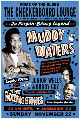 Muddy Waters Jazz Magazine, Blues Music Poster, Chicago Jazz, Jazz Posters, Lucas Lima, Vintage Concert Posters, Music Concert Posters, Vintage Music Posters, Jazz Poster