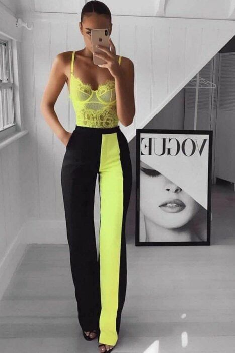 Ropa Color Neon, Mode Swag, Fest Outfits, Neon Outfits, Gaun Fashion, Neon Fashion, Body Suit Outfits, Elegante Casual, Neon Party