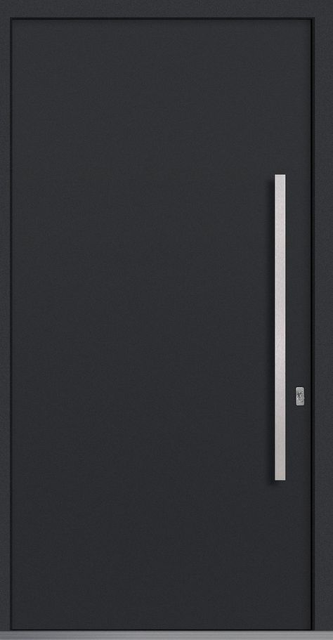 Black Front Entry Door, Black Aluminium Doors, Aluminum Doors Modern, Aluminum Front Door, Metal Entrance Doors, Aluminium Door Design, Amjad Khan, Matte Black Door, Aluminium Front Door