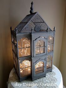 Bird Cage Decor, Vintage Bird Cage, Bird Cages, Twinkle Lights, Bird Cage, Fairy Lights, Diy Design, Bird Houses, Bird House