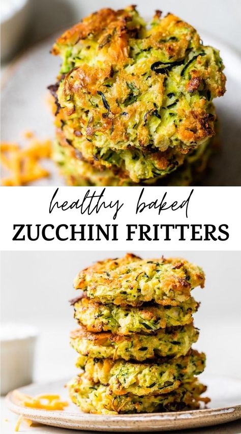 Baked Zucchini Fritters, Using Almond Flour, Zucchini Recipes Baked, Zucchini Patties, Zucchini Fritters Recipe, Veggie Fritters, Baked Zucchini, Bake Zucchini, Easy Zucchini