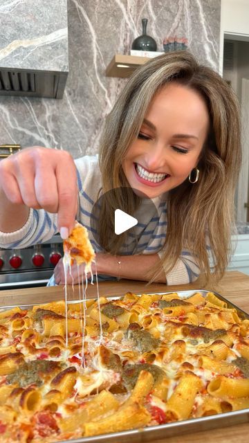 Giadzy on Instagram: "Our new recipe of the month is here: Springtime Sheet Pan Pasta!   Welcome spring with this cheerful baked pasta that is the perfect bridge between winter coziness and bright seasonal flavors.  With your kit, you get everything you need to make this perfect spring dish, plus a cooking demo video from Giada herself! Tap the link in our bio to start your subscription!   #giadadelaurentiis #giadzy #italy #italianfood #lasagnarecipe #springrecipe #pastarecipe #recipeofthemonth #subscription" Sheet Pan Pasta, Giada Pasta, Winter Coziness, Giada De Laurentiis Recipes, Pan Pasta, Giada Recipes, Spring Dishes, Spring Recipe, Baked Pasta