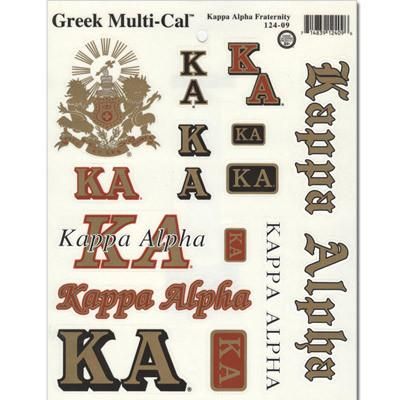 Kappa Alpha Order Multi-Cal Sticker Kappa Alpha Order Fraternity, Kappa Alpha Order, Alpha Fraternity, Frat Coolers, Sticker Designs, Alpha Kappa Alpha, Sticker Pack, Fraternity, Stickers Packs