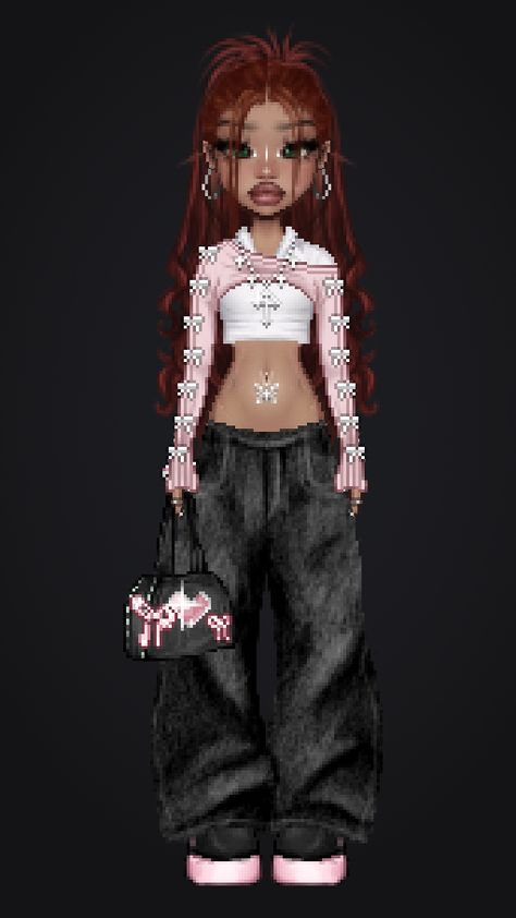 Everskies Outfits, Everskies Outfits Y2k Pink, Purple Everskies Outfits, Everskies Stage Outfits, Everskies Fits Y2k, Everskies Baddie, Fashion Dress Up Games, Kpop Concert Outfit, Aaliyah Style