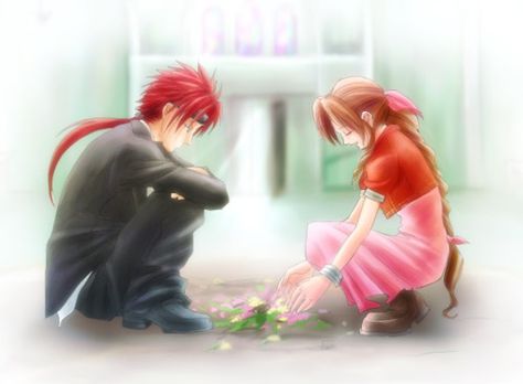 Reno X Aerith, Aerith Fanart, Ffvii Reno, Reno Final Fantasy Vii, Reno Ff7, Reno Sinclair, Dirge Of Cerberus, Group Cosplay, Cloud And Tifa