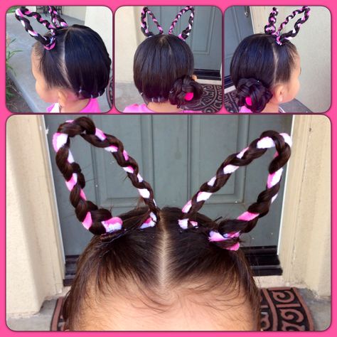 Easter bunny ears hair style Cute Easter Hairstyles For Kids, Bunny Ear Hairstyle, Bunny Ears Hairstyle, Cute Hairstyles For Easter, Easter Hair Styles, Bunny Hairstyle, Cute Easter Hairstyles, Girly Hairstyle, Easter Hairstyle