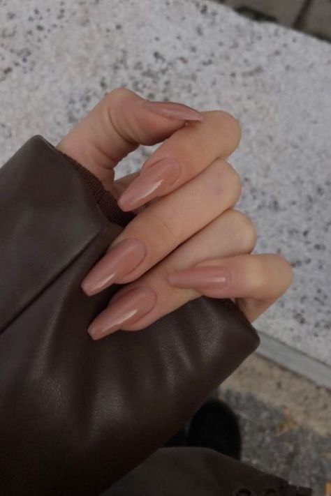 30+ Classy Nude Nail Designs, nude long nails, classy nude nails, coffin nails, coffin nude nails, long coffin nails, short coffin nails, nude nails Pink Tan Nails, Classy Nude Nail Designs, Punk Nails, Nude Nail, Nude Nail Designs, Shiny Nails, Casual Nails, Pretty Gel Nails, Ballerina Nails