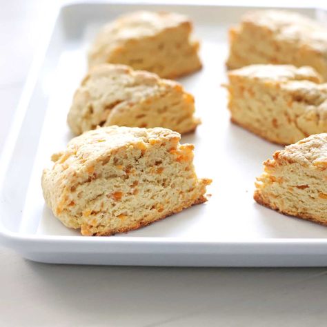 The Best Ever Vegan "Cheddar Cheese" Scones - All Purpose Veggies Vegan Cheese Scones, Baking Fails, Vegan Cheddar Cheese, Vegan Scones, Cheese Scones, Scones Ingredients, Vegan Cheddar, Protein Bites, Scone Recipe