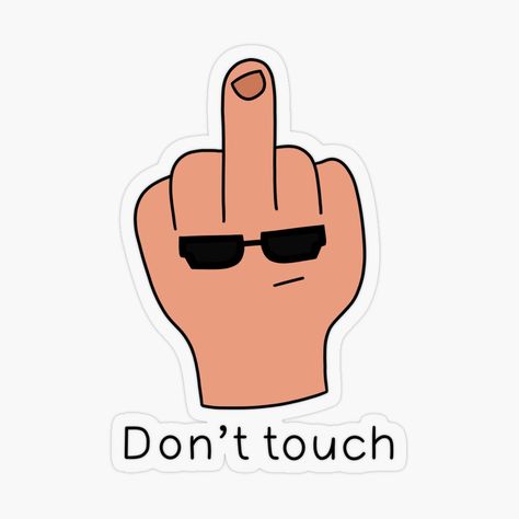 Don't Touch Sticker, Stop Touching Me, Dont Touch Me, Dont Touch, Plastic Stickers, Personalized Water Bottles, Touch Me, Laptop Wallpaper, Laptop Stickers