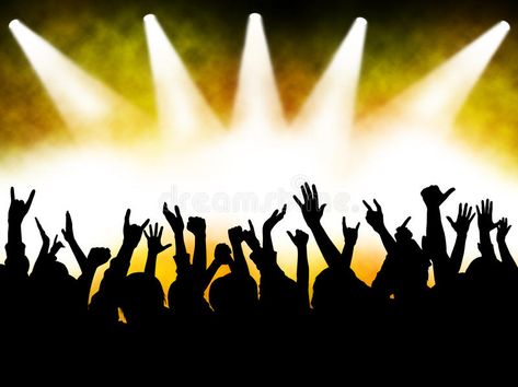 Concert crowd. Hands at the concert, silhouettes against stage lighting , #SPONSORED, #Hands, #crowd, #Concert, #concert, #lighting #ad Crowd Drawing, Concert Crowd, Concert Lights, Hands In The Air, Flat Design Illustration, Travel Drawing, Hand Pictures, The Concert, Rock Posters