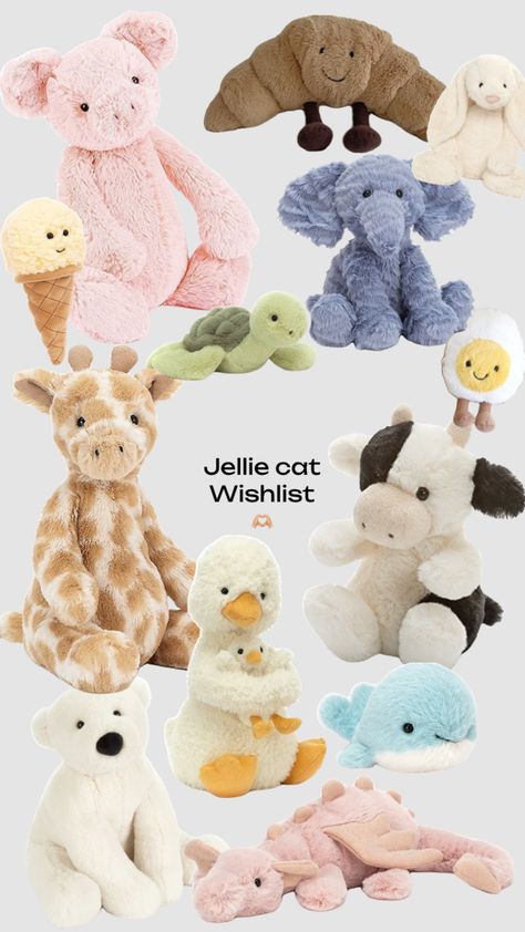 Jelly Cat, Jellycat Stuffed Animals, Cute Squishies, Baby Puppies, Cute Stuffed Animals, Birthday Wishlist, Cute Plush, Animals Images, Plush Animals