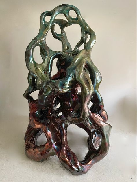 Sculpture Inspired By Nature, Ceramic Nature Sculpture, Ceramic Clay Sculpture, Abstract Nature Sculpture, Raku Ceramics Sculpture, Abstract Ceramic Art, Organic Ceramic Sculpture, Biomorphic Sculpture, Ceramic Sculpture Ideas